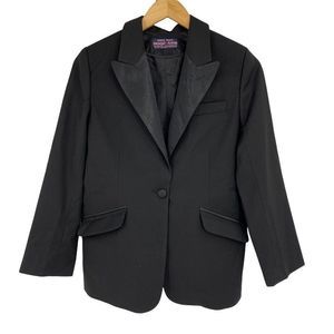 Womans Black Tuxedo Tux Jacket Coat Evening Uniform XS/S Ngoc Anh 0241